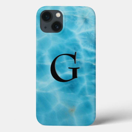 Gem Stone Pattern, Blue Larimar & Black Onyx Case-Mate iPhone Case (Achterkant)