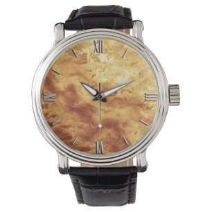 Gem Stone Pattern, Golden Tiger Eye Horloge