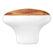 Gem Stone Pattern, Golden Tiger Eye Keramische Knop (Zijkant)