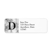 Gem Stone Pattern, Grey / Grey Marble & Monogram Etiket (Voorkant)
