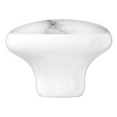 Gem Stone Pattern, grijs / grijs en witte marmer Keramische Knop (Zijkant)