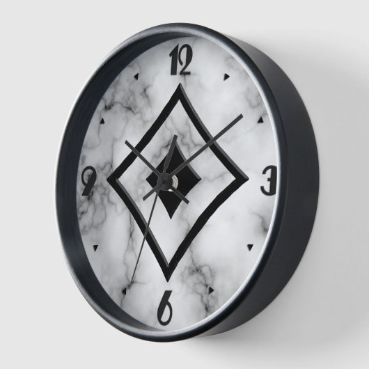 Gem Stone Pattern, grijs / grijs marmer & zwart On (Hoek)