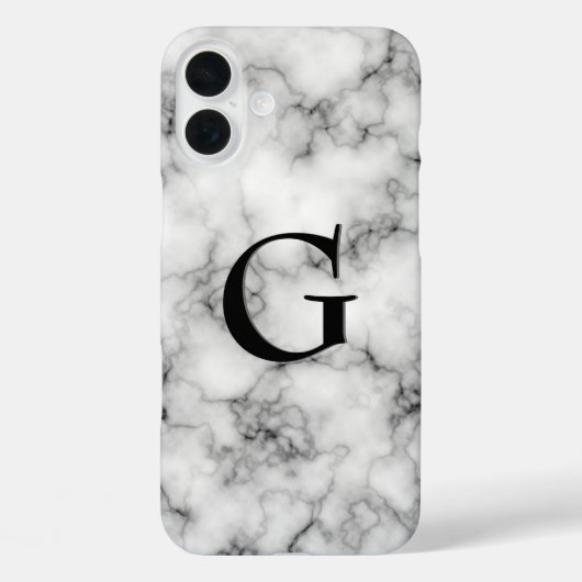 Gem Stone Pattern, grijs / grijs marmer & zwart On Case-Mate iPhone Case (Achterkant)