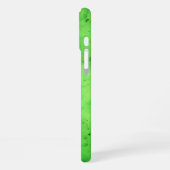 Gem Stone Pattern, Lime Green Jade & Black Onyx iPhone Hoesje (Linkerkant)