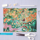 Gem Stone Pattern, Ocean Jasper, Green en Multi Tissuepapier (Craft)