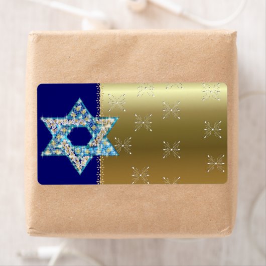 Gem versierde ster van David Etiket (Insitu)