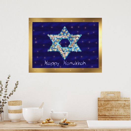 Gem versierde ster van David Poster (Keuken)
