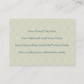 Gem versierde ster van David Visitekaartje (Achterkant)