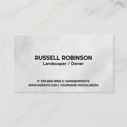 gemaaid gras | Grasmaaier | Landschap Visitekaartje (Achterkant)