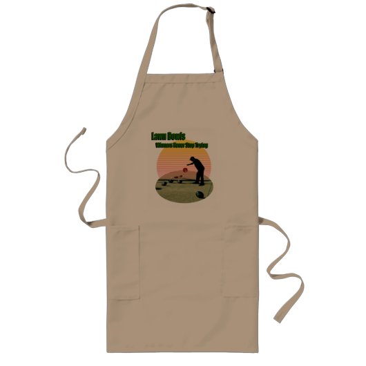 Gemaakt Bowls het ontwerp van de winnaars, Apron Lang Schort (Voorkant)
