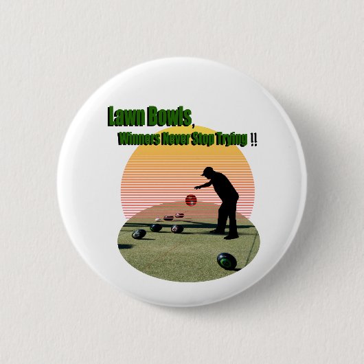 Gemaakt Bowls het ontwerp van de winnaars, badge Ronde Button 5,7 Cm (Voorkant)