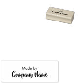 Gemaakt door Company Name Script Rubberstempel (Gestempeld)
