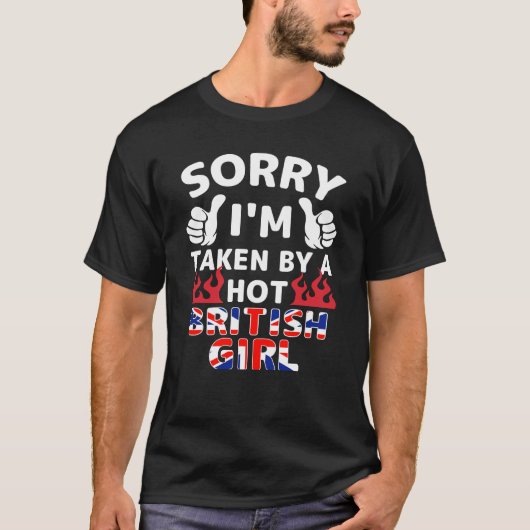 Gemaakt door een Brits meisje T-shirt (Voorkant)