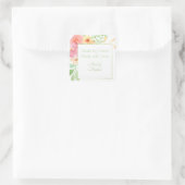 Gemaakt door Hand Floral Lijst Sticker (Tas)