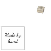 Gemaakt door handcursief aangepast rubberstempel (Gestempeld)