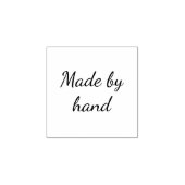 Gemaakt door handcursief aangepast rubberstempel (Afrduk)