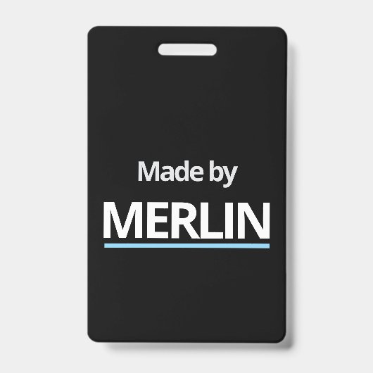 Gemaakt door MERLIN Badge (Voorzijde)