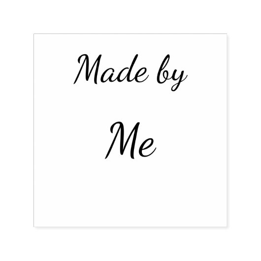 Gemaakt door mij aangepast zelfinktende stempel (Design)