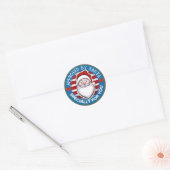 Gemaakt door Santa Classic Round Sticker (Envelop)