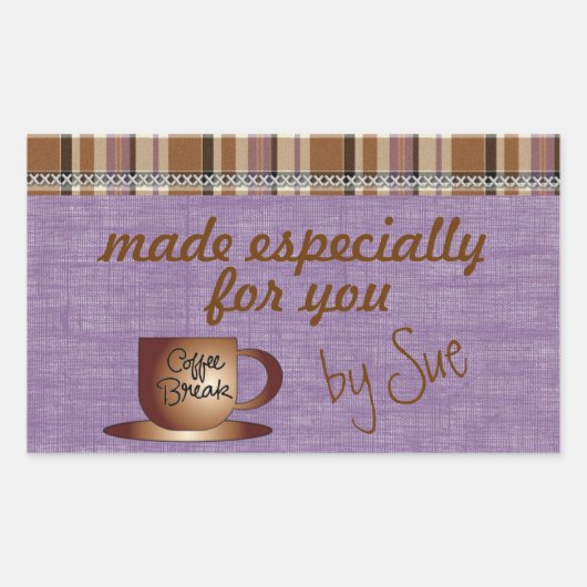 Gemaakt door U cadeau en traktatie labels (Voorkant)