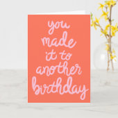 Gemaakt het aan Een andere Verjaardag Kaart (Gele Bloem)