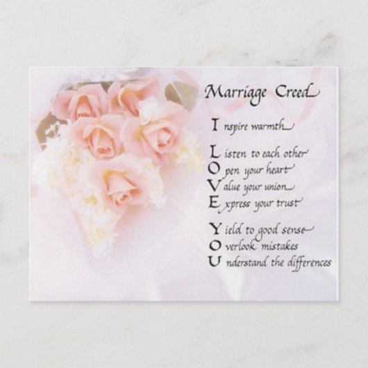 Gemaakt huwelijk aankondigingskaart (Voorkant)