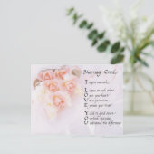 Gemaakt huwelijk aankondigingskaart (Staand voorkant)