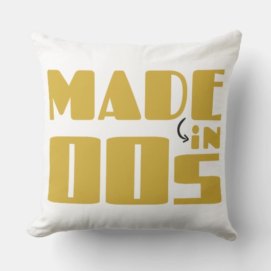 Gemaakt in 00's kussen (Voorkant)