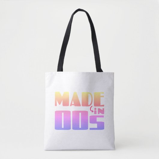 Gemaakt in 00s - Nostalgische vibes Tote Bag (Voorkant)