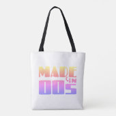 Gemaakt in 00s - Nostalgische vibes Tote Bag (Achterkant)