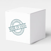 Gemaakt in 1935 Circular Stamp Style Logo Party