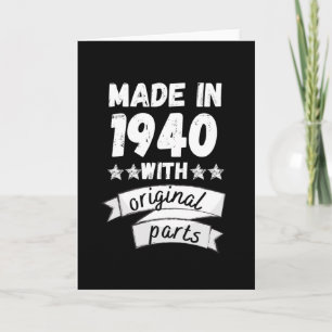 gemaakt in 1940 met originele onderdelen, kaart