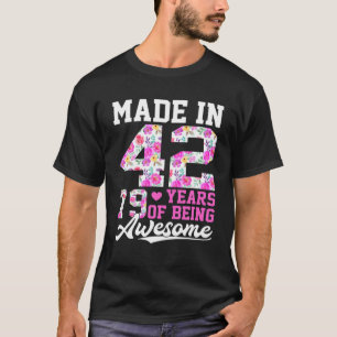Gemaakt in 1942 Bloemen Leuke 79e Verjaardag Vrouw T-shirt