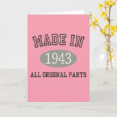 Gemaakt in 1943 alle originele onderdelen kaart (Gele Bloem)