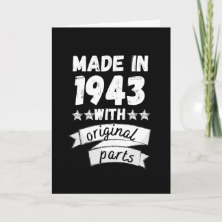 gemaakt in 1943 met originele onderdelen, kaart