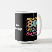 Gemaakt in 1945, 80 jaar Geweldige Koffiemok (Voorkant rechts)