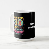 Gemaakt in 1945, 80 jaar Geweldige Koffiemok (Voorkant links)