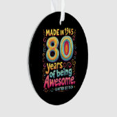 Gemaakt in 1945, 80 jaar Geweldige Ornament (voorkant)