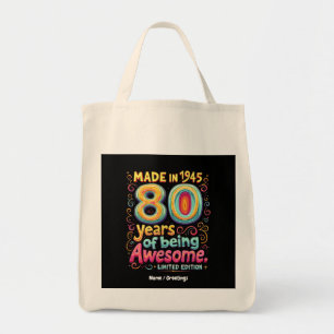 Gemaakt in 1945, 80 jaar Geweldige Tote Bag