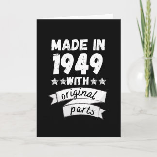 gemaakt in 1949 met originele onderdelen, kaart