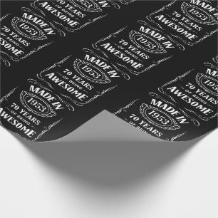 Gemaakt in 1953, 70 jaar geweldige 2023 dag cadeaupapier