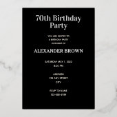 Gemaakt in 1953, 70 jaar geweldige 2023 dag folie uitnodiging (Achterkant)