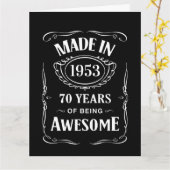 Gemaakt in 1953, 70 jaar geweldige 2023 dag kaart (Gele Bloem)