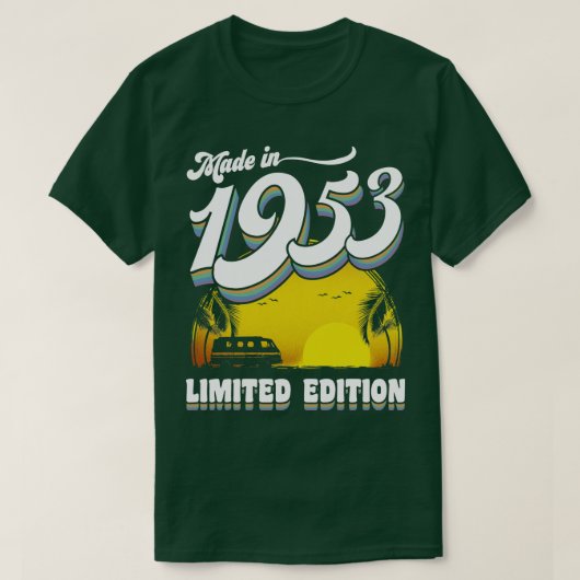 Gemaakt in 1953 70ste verjaardagscadeau 70 jaar ou t-shirt (Design voorkant)
