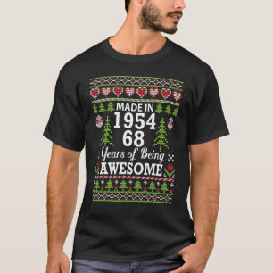 Gemaakt in 1954 Gelukkige Verjaardag aan me 68 Jaa T-shirt