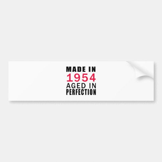 Gemaakt in 1954 in perfecte staat bumpersticker (Voorkant)
