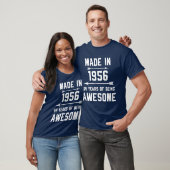Gemaakt in 1956 64 jaar Geweldige Mannen Vrouwen T-shirt (Unisex)