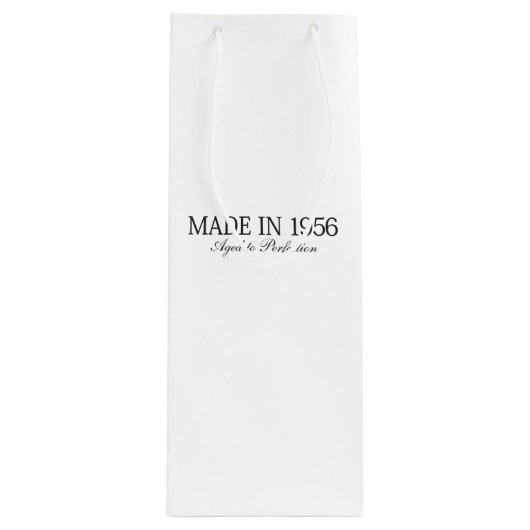 Gemaakt in 1956 wijn cadeautas (Voorkant)