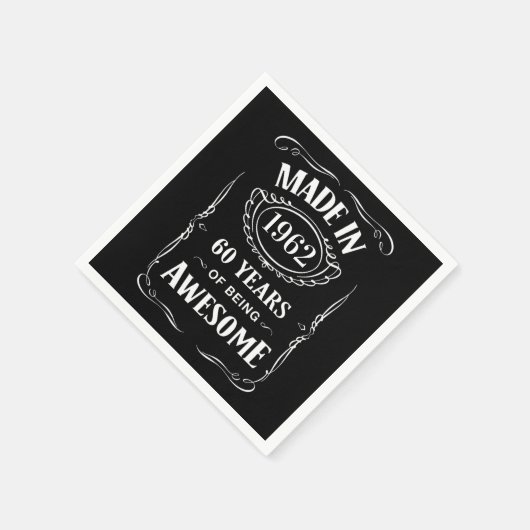 Gemaakt in 1962, 60 jaar geweldige 2022 dag servet (Hoek)