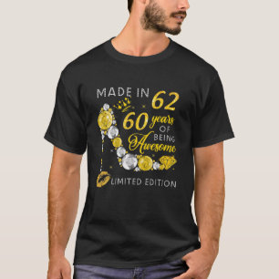 Gemaakt in 1962, 60 jaar Geweldige juwelen T-shirt